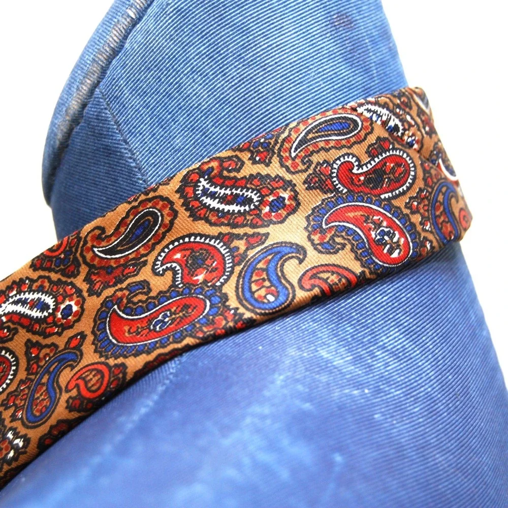 Paisley print Bert Pulitzer neck tie Men's 55